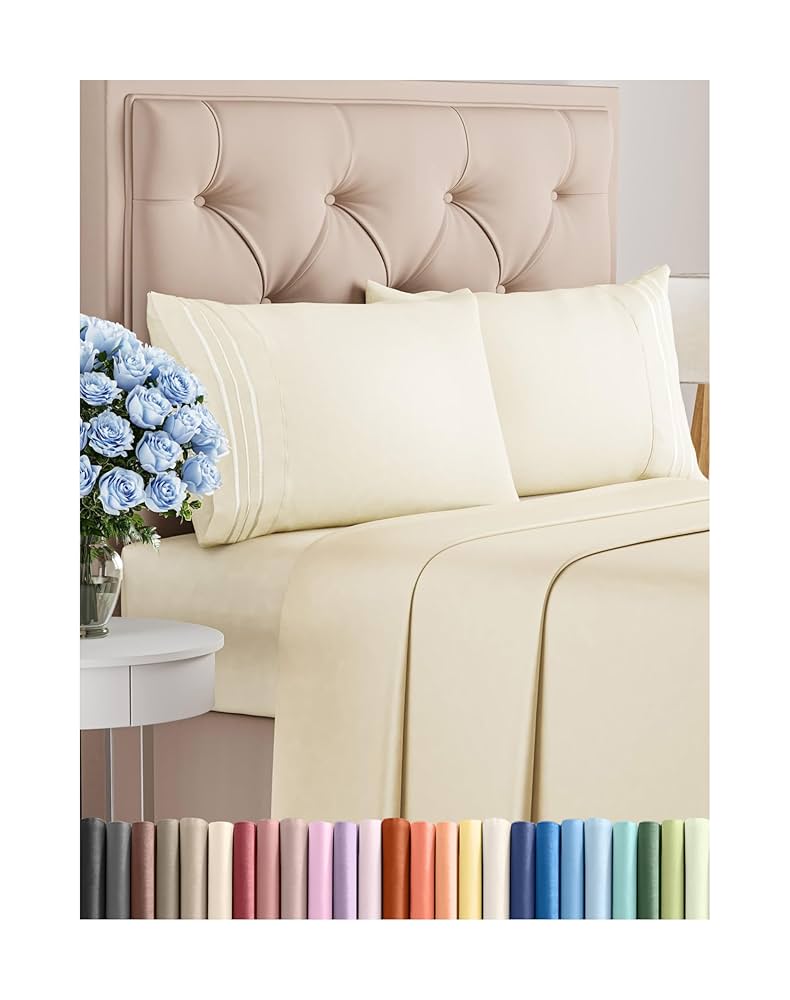 Amazon｜キングサイズ シーツセット - 4 点セット - ホテル